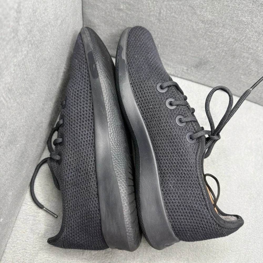 Allbirds Tree Runners Men's Size 9 Black Mesh Lightweight Sneakers Lightweight